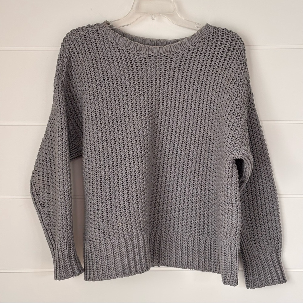 Eileen Fisher Charcoal Knit Sweater